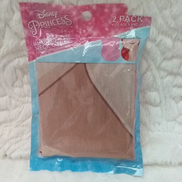 Disney Princess Ariel Little Mermaid Neck Gaiter Masks 2 Pack Ages 4 andUp New - Picture 2 of 5